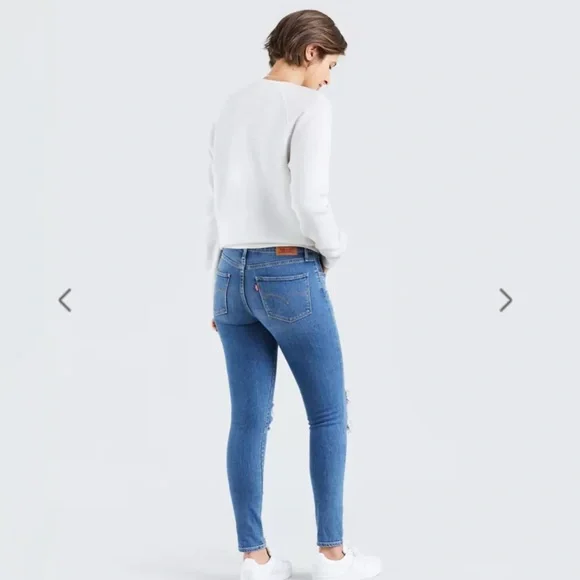 Levi's - 721 High Rise Skinny Blue Jean - 27 - Picture 3 of 10